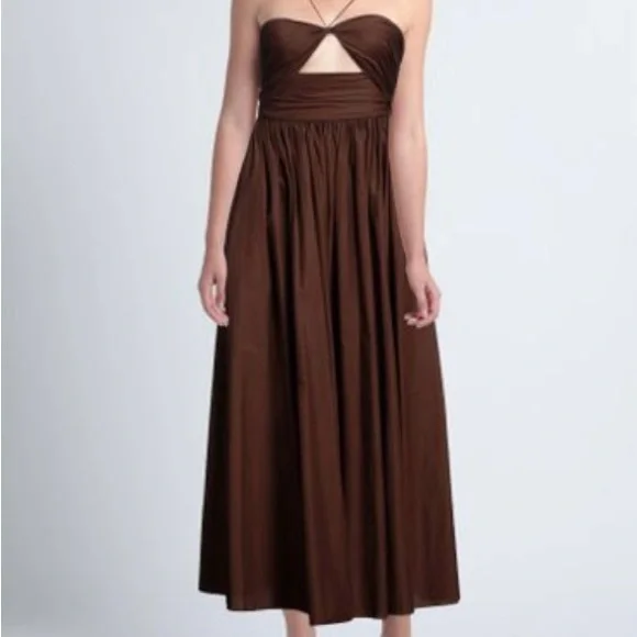 Matteau Chocolate Brown Maxi Dress - Picture 2 of 6
